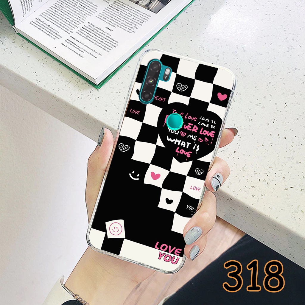 Ốp Lưng Vsmart Active 3 - Active 1 - Active 1 Plus in hình họa tiết caro  - Chất liệu Silicon siêu bền, sang trọng