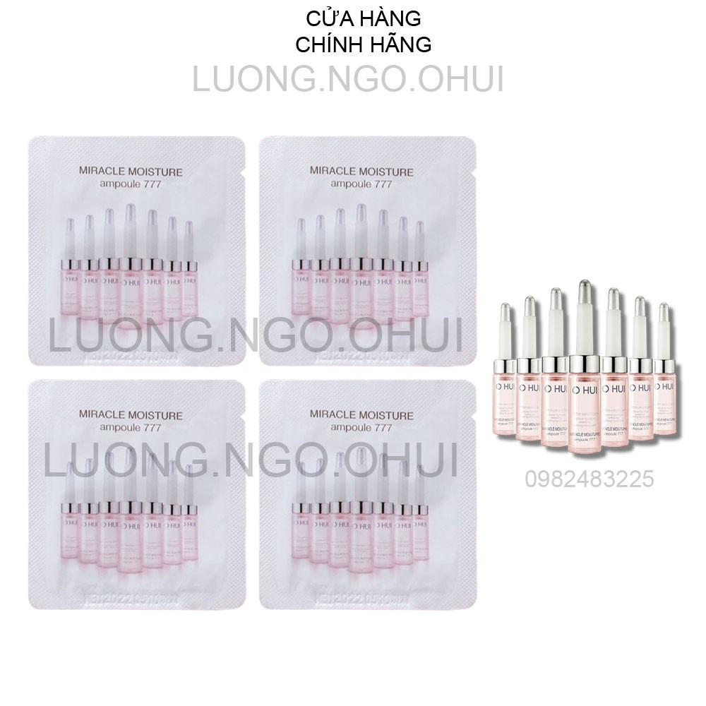 Gói sample Tinh chất huyết thanh 777 OHUI căng bóng, se khít lỗ chân lông 1ml