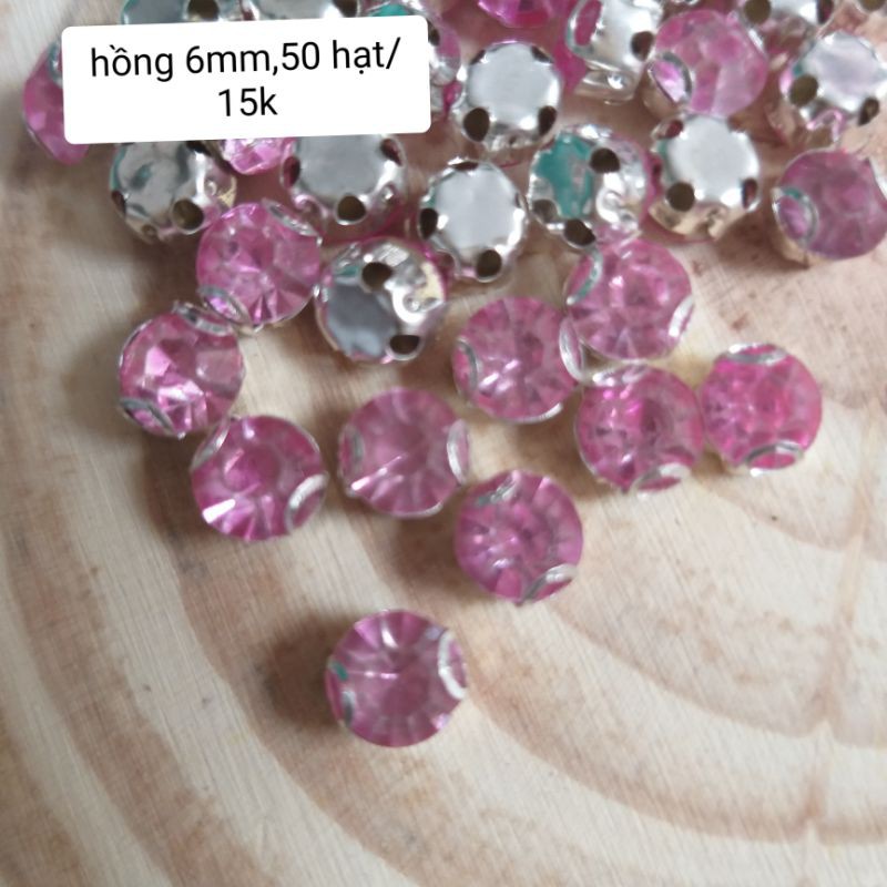 Hạt đá kết trang trí, size 6 MM_10MM.