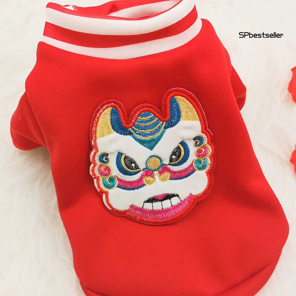 Áo khoác in hình sư tử dễ thương thời trang xuân đông cho thú cưng