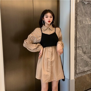 Váy tiểu thư kèm yếm ulzzang
