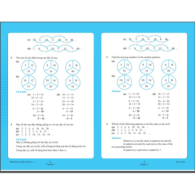 Sách: Đánh Thức Tài Năng Toán Học 2&3 - Á Châu Books (bộ 2 cuốn, 8-10 tuổi)