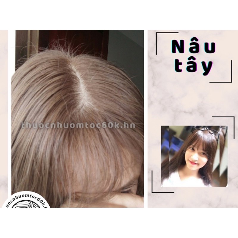 Thuốc nhuộm màu nâu tây kèm trợ dưỡng găng tay thuocnhuomtoc60k.hanoi thuocnhuomtoc60khanoi | BigBuy360 - bigbuy360.vn