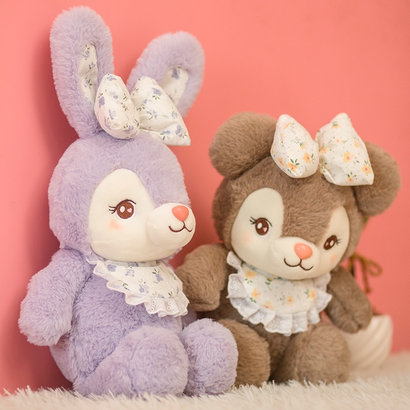 Star Dream Doll Đồ chơi sang trọng Búp bê động vật dễ thương Gấu thỏ Búp bê nhỏ Đi kèm Đồ chơi trẻ em Quà tặng cho trẻ em Quà tặng sinh nhật Chất liệu mềm mại và thoải mái