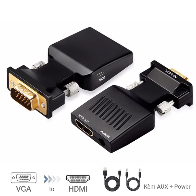 Hub đầu bộ chuyển đổi ngõ VGA sang HDMI có âm thanh Audio HL179