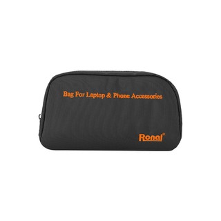 Túi phụ kiện Ronal - Đen cam