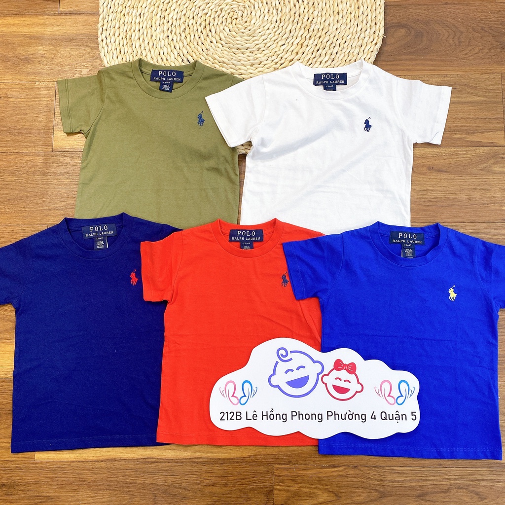 ÁO THUN TRƠN POLO XUẤT XỊN CHO BÉ 3-9T