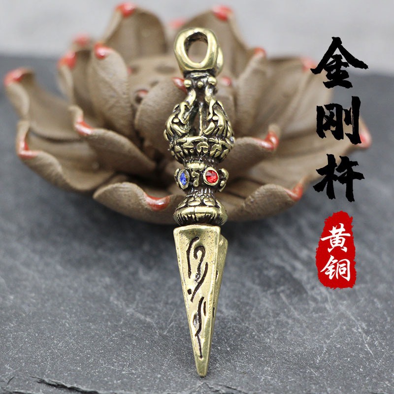 Tượng Phong Thủy Bằng Đồng Hình Chày Ma Thuật Tây Tạng Kim Cương