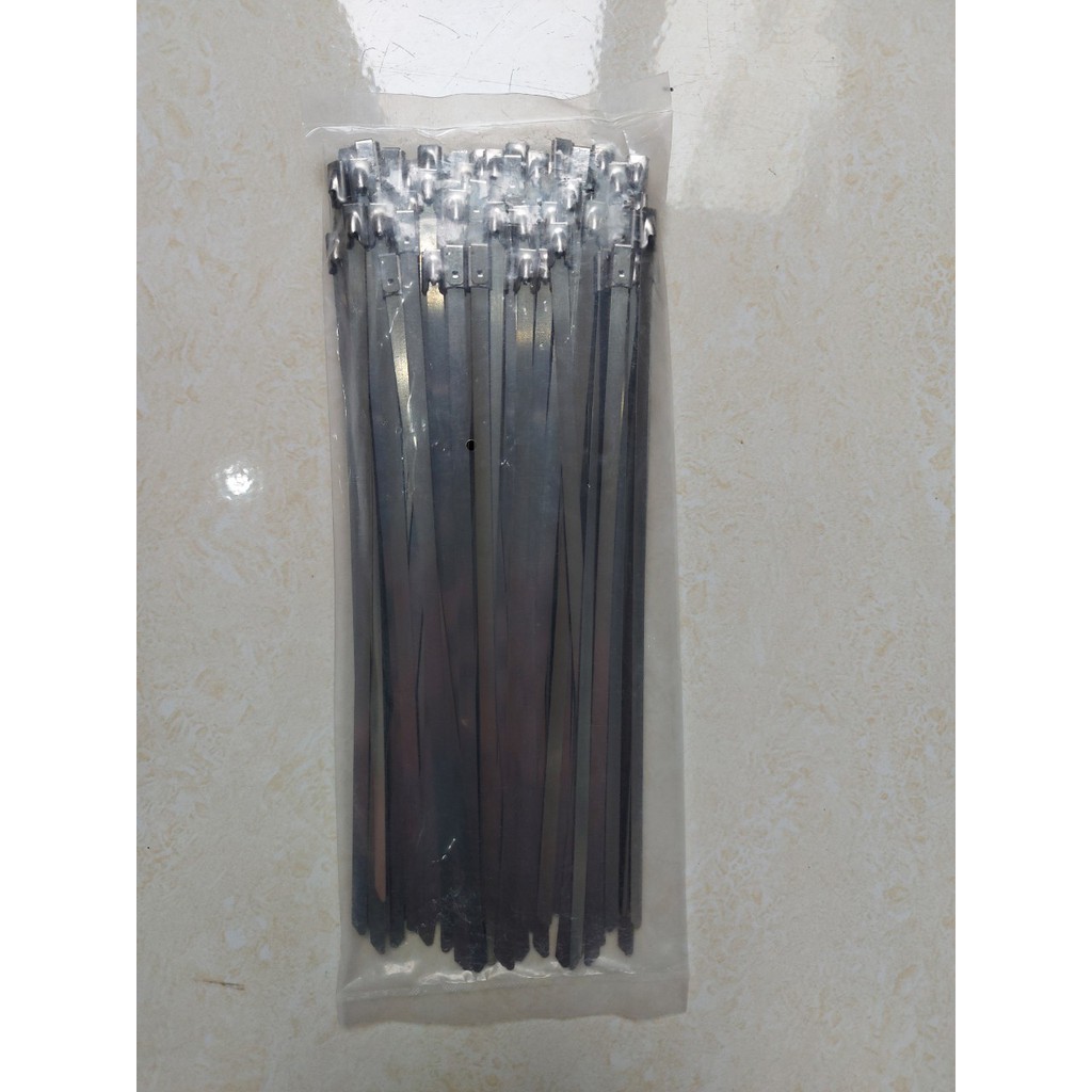 100 sợi dây thít inox 304 chịu lực cao kích thước 4.6x 200mm