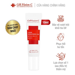 Kem chống nắng cell fusion c laser / clear / toning suncreen đỏ / xanh