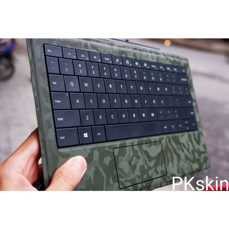 Miếng dán skin camo green cho bàn phím Surface pro 1, 2, 3, 4, 5, 6, 7