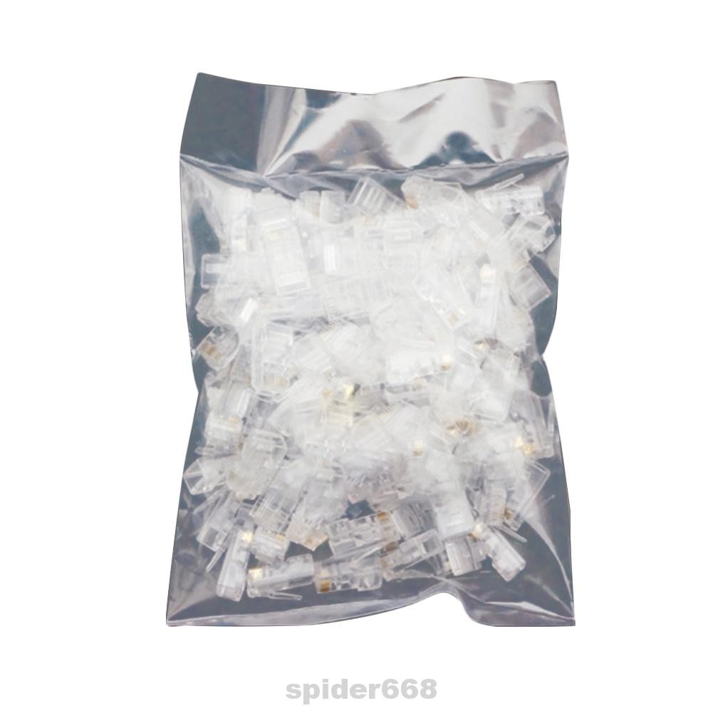 Set 100 Đầu Nối Dây Cáp Mạng Ethernet Trong Suốt | BigBuy360 - bigbuy360.vn