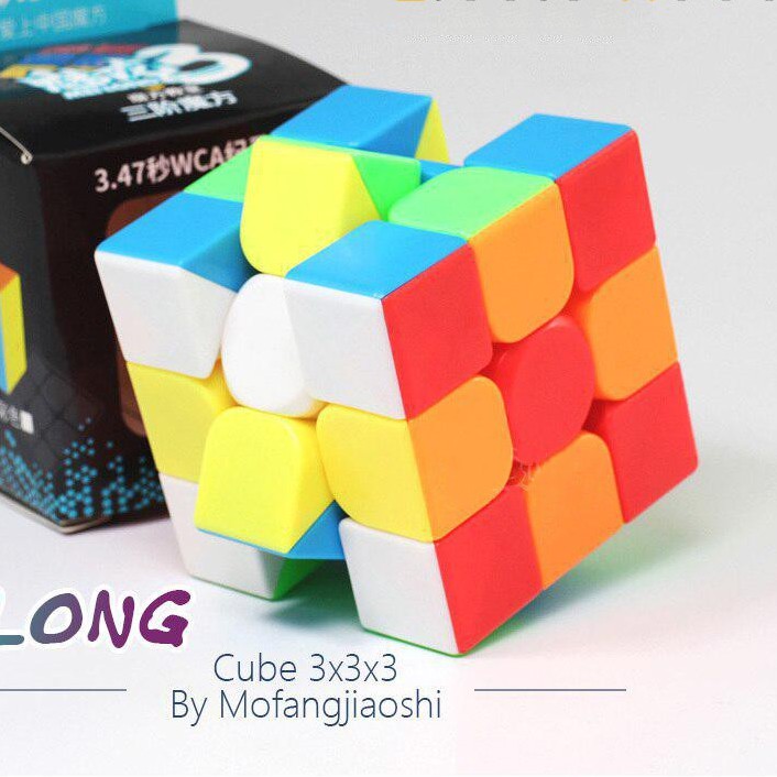 Rubik 3x3 Moyu Meilong 3 MFJS Rubic 3 Tầng Stickerless