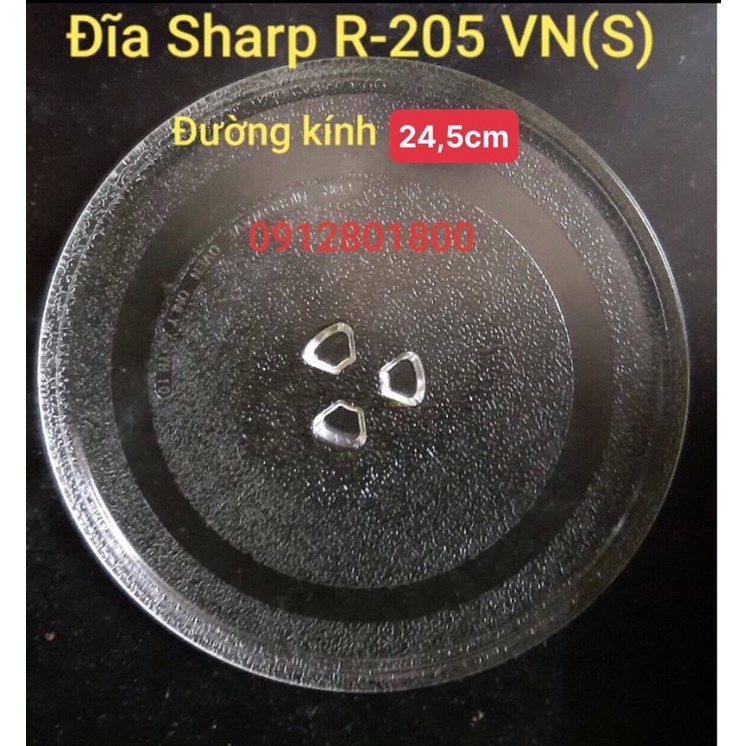 Đĩa lò vi sóng SHARP R-205(S) - 20 lít chính hãng