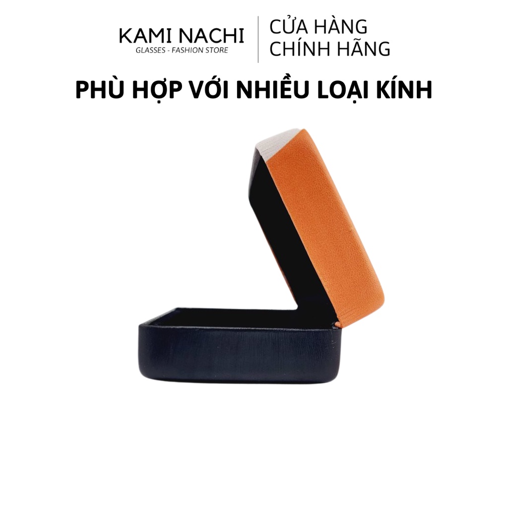 Hộp đựng mắt kính cao cấp chất liệu da xước sang trọng KAMI NACHI phiên bản giới hạn màu đặc biệt hình con Thỏ