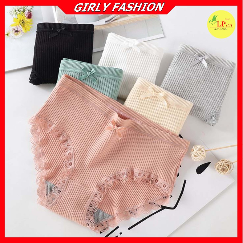 [Mã WAMT2405 giảm 10K đơn 0K] Quần Lót Nữ Cotton tăm tre y tế kháng khuẩn sexy viền ren đính nơ xinh | BigBuy360 - bigbuy360.vn