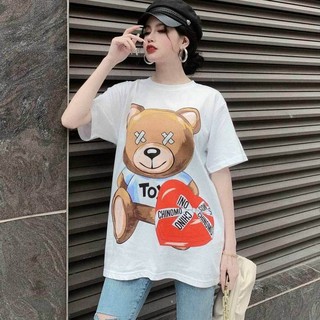 Áo thun nữ form rộng, áo phông dáng dài giấu quần - AT01
