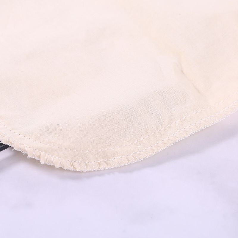 VA   Reusable Cotton Nut Milk Bag Drawstring Fine Net Mesh Filter Bag Food Strainer for Soybean Tea Cold Brew Coffee Fruit Juice Soup