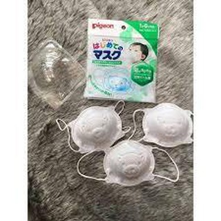 (Giá Rẻ)Khẩu trang gấu hiệu Pigeon ( set 3 chiếc )