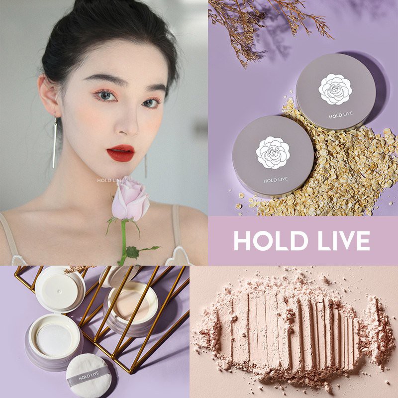 Phấn phủ kiềm dầu HOLDLIVE LightWeight  Makeup Power - Bộ Sưu Tập Hoa Trà Độc Đáo