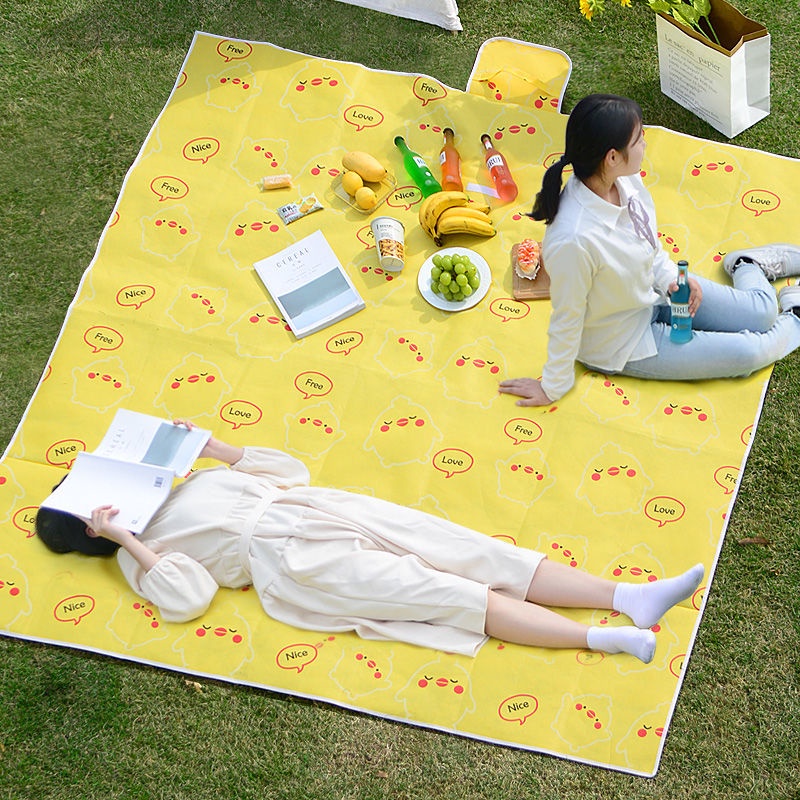 Thảm dã Ngoại Picnic Thảm Cắm Trại Bằng Vải Tổng Hợp Chống Ẩm Có Thể G