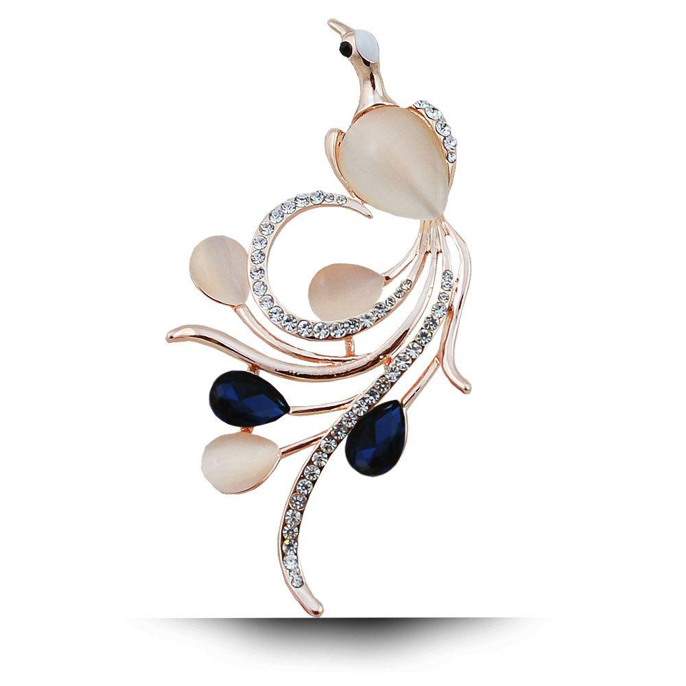 JARRED Trâm Cài Áo Hình Chim Phượng Hoàng Đính Đá Thời Trang Cho Nữ