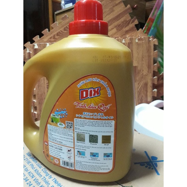 Nước lau sàn thảo dược Dix tinh dầu quế can 3,6 lít