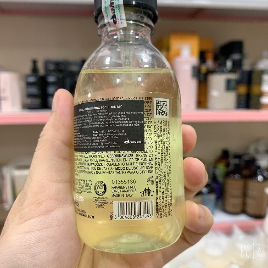 Tinh dầu Davines Oi Oil – 50ml/135ml, dưỡng tóc bóng, mềm mượt