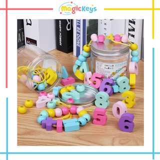 Chuỗi Xâu Hạt Gỗ, Số Đếm Tăng Khả Năng Tính Toán, Sáng Tạo Khi Bé Mới 2 Tuổi ETED13CNN167