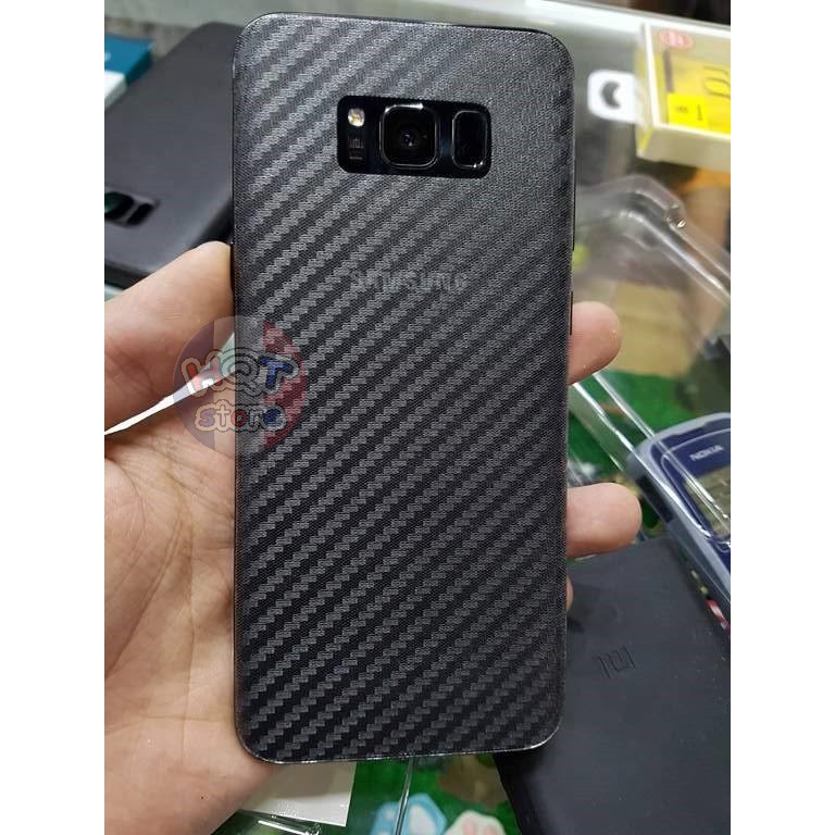 [Mã ELORDER5 giảm 10K đơn 20K] Dán mặt lưng Carbon Samsung S8/S8 Plus