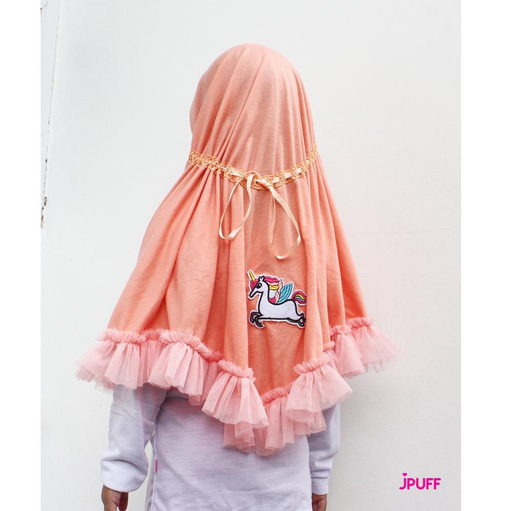 Khăn Trùm Đầu Hijab In Hình Kỳ Lân 16 Dành Cho Trẻ Em