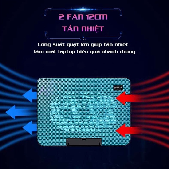 [Chính Hãng] Đế giá đỡ quạt tản hút nhiệt N139 laptop máy tính bền tốt - Quạt tản nhiệt Laptop