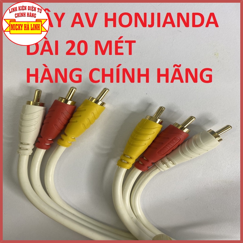 DÂY CÁP LOA 6 ĐẦU BÔNG SEN, DÂY CÁP LOA AV 6 ĐẦU HOA SEN