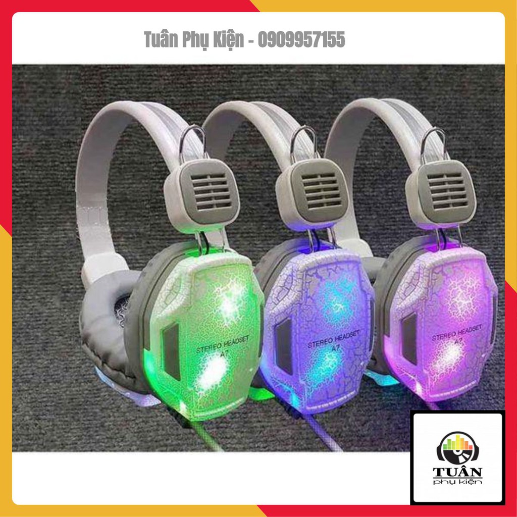 Headphone SIÊU TRÂU A7 A2 --dây7 ly-lót úp tai caosu - BTC01 - không hộp