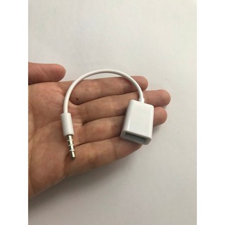 DÂY CHUYỂN 3.5LY RA CỔNG USB CÁI, Cáp 3.5mm AUX Audio sang USB chân cái