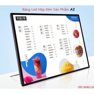 Bảng led hộp đèn quảng cáo, khung tranh điện a2 để bàn, treo tường