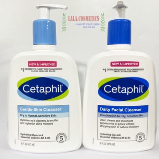(Hàng nội địa) SỮA RỬA MẶT cetaphil gentle skin cleanser 473ml /  Daily Facial Cleanser for Normal to Oily Skin 473ml