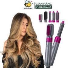Máy tạo kiểu tóc, lược điện làm tóc đa năng 5in1 kiêm máy sấy tóc tự động, uốn xoăn, làm