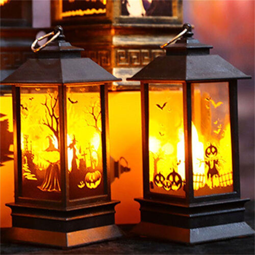 CONOPERY Đèn Lồng Hình Lâu Đài Bí Ngô Phù Thủy Trang Trí Halloween