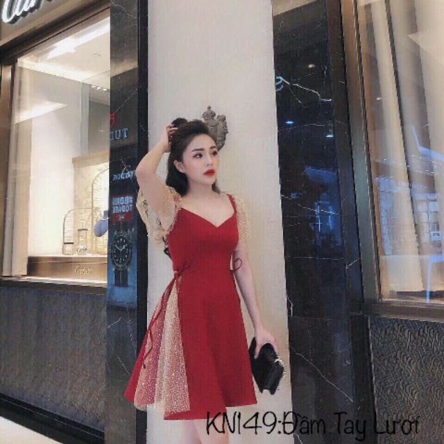 Kn149 Đầm tay lướiiiiiiiiiiii
