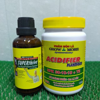 Bộ đôi phân bón nhập Mỹ: kích thích tăng trưởng cực mạnh super thrive & npk 30-10-10