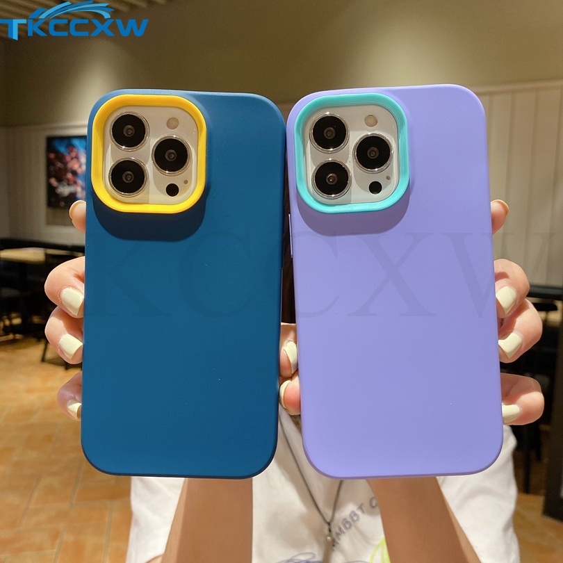 Ốp Điện Thoại Silicone Mềm Chống Sốc Màu Kẹo 3 Trong 1 Cho Xiaomi Redmi Note 11 11T Pro Note 8 2021 K40S 10C