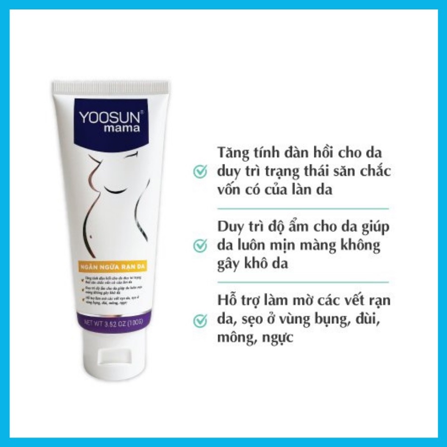 Kem Yoosun Mama, ngăn ngừa rạn da phục hồi vết rạn phục hồi da dưỡng ẩm làm mềm da ,Tuýp 100g