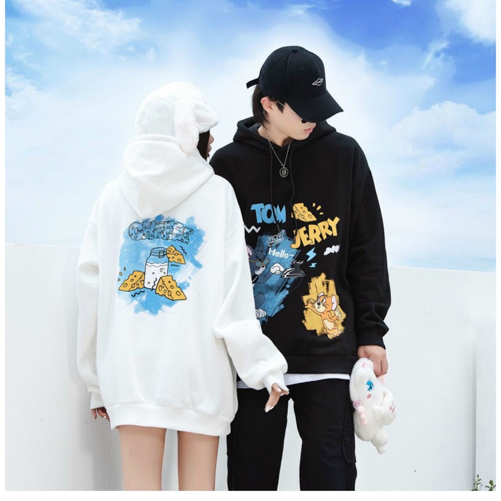 ÁO KHOÁC HOODIE NAM NỮ IN HÌNH CUTE