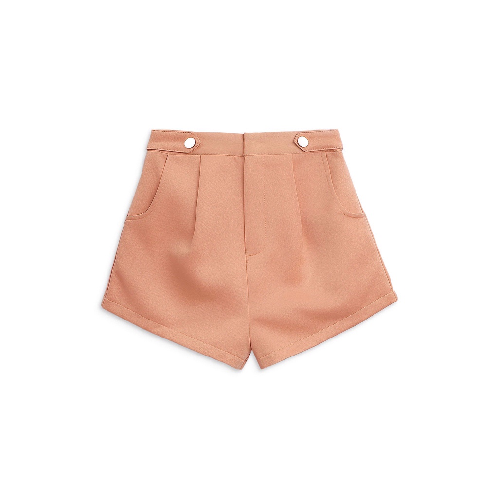 Quần Đùi Nữ A-line Casual Short , Chất Kaki Bóng Thoải mái , WQS000005,SOMEHOW
