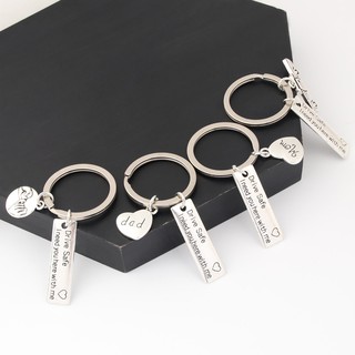1 Móc Khóa Trang Sức In Chữ i love you care words Cho Ngày Của Mẹ e2229-e2232