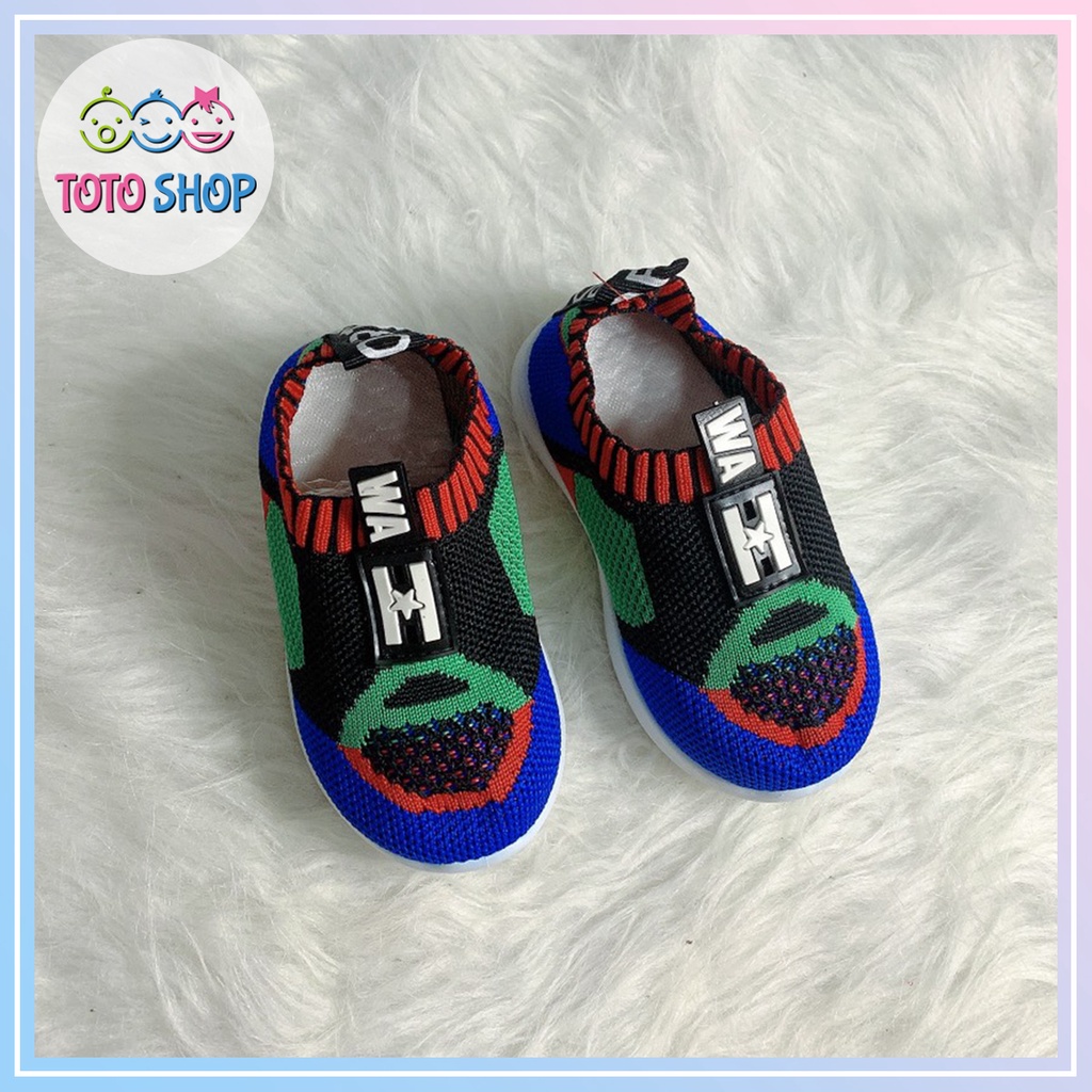 Giày thể thao Giày lười Cổ Bo Chun phối hình Cho Bé Trai 1 tuổi