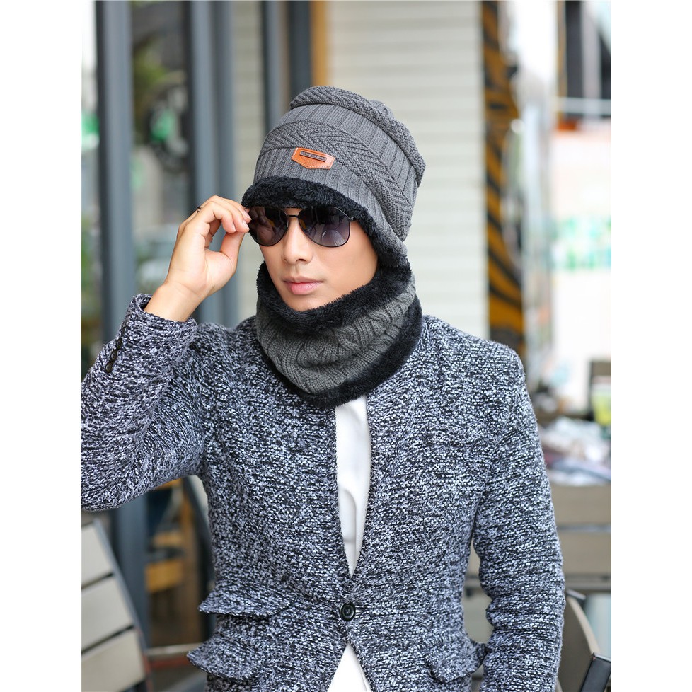 Khăn Choàng Cổ Bằng Len Dệt Kim Thời Trang Dành Cho Nam Trên kho JY