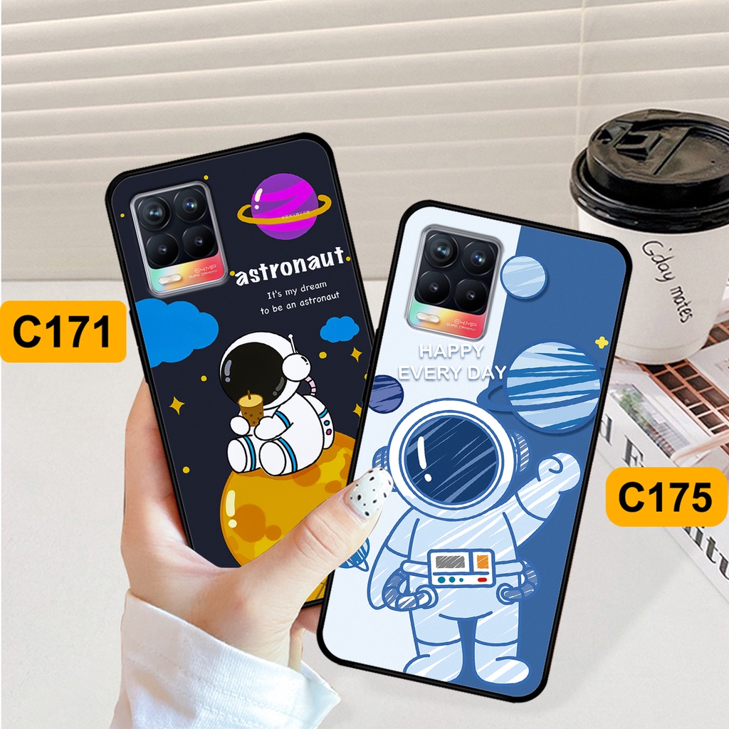 Ốp Realme 8 in hình astronaut, phi hành gia vũ trụ hottrend, độc đáo, cá tính.
