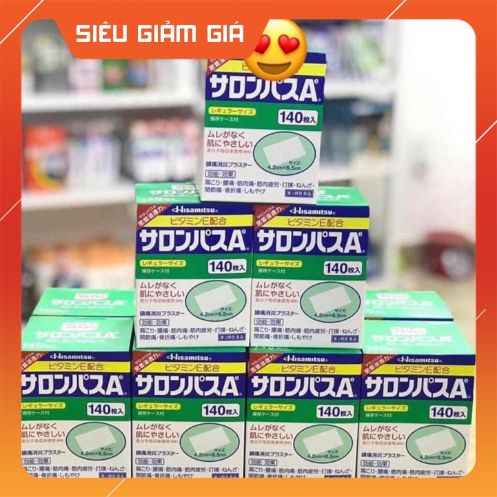 HỘP 140 MIẾNG DÁN SALONPAS CỦA NHẬT